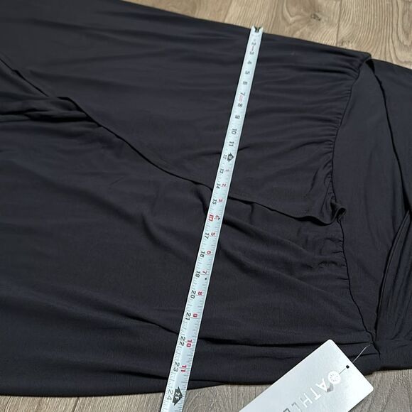Athleta Release Black High Rise Travel Casual Front Split Crop‎ Pants Size 2X - Picture 9 of 13